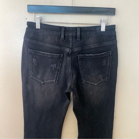 NWT SER.O.YA Demi flare jeans mid rise denim black some stretch Sz 26 - Picture 12 of 14